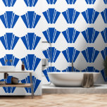 Blaues Art Deco Design Tapete<br><div class="desc">Tapete blaue Deko-Design,  das mit jedem beliebigen Text angepasst werden kann. Wenn Sie Hilfe bei der Anpassung benötigen,  kontaktieren Sie uns über den Link auf dieser Seite. Deko-Tapete in blauer Farbe</div>