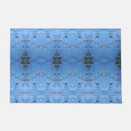 Blaues Asiatisch-östliches Küstensommersee Fußmatte