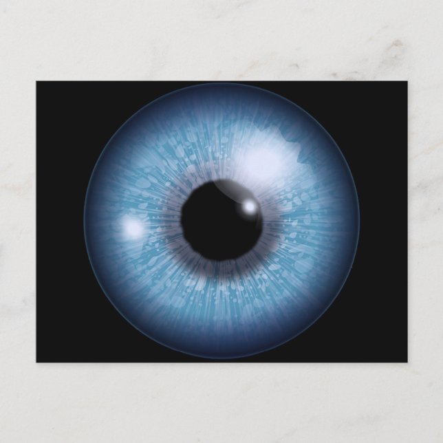 blaues Auge, Postkarte (Vorderseite)