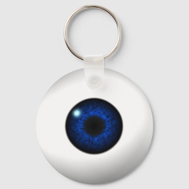 blaues Auge Schlüsselanhänger (Vorderseite)