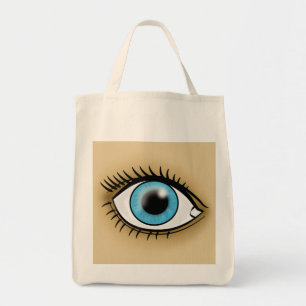 Blaues Auge Tragetasche