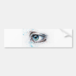 Blaues Auge (Traurigkeit, Beileid und Depression) Autoaufkleber