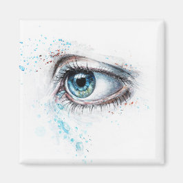 Blaues Auge (Traurigkeit, Beileid und Depression) Magnet