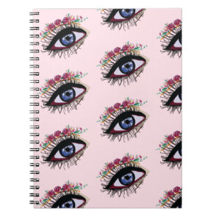 Blaues Auge, Vision Spiral Notizbuch Notizblock