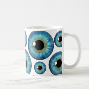 Blaues Augen-Iris-coole Augapfel-Gewohnheits-Tasse Tasse