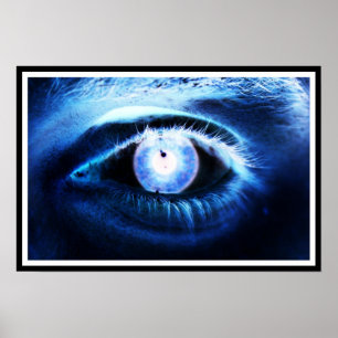 Blaues Augen-Plakat Poster