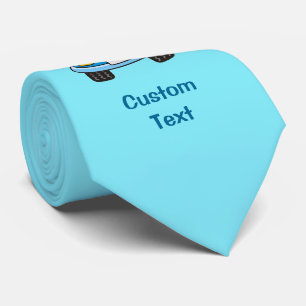 Blaues Auto mit Blasenhals-Krawatte Krawatte