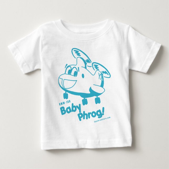 Blaues Baby Phrog T-shirt (Vorderseite)