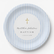 Blaues Baby-Taufpapier 