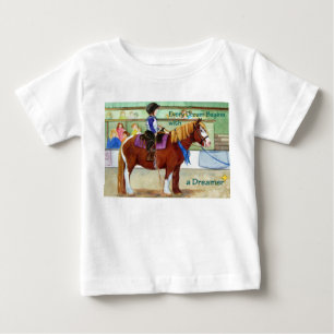 Blaues Band-Pony Baby T-shirt