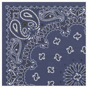 Blaues Bandana-Gewebe Stoff