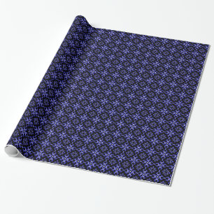 Blaues Bandana-Muster Geschenkpapier