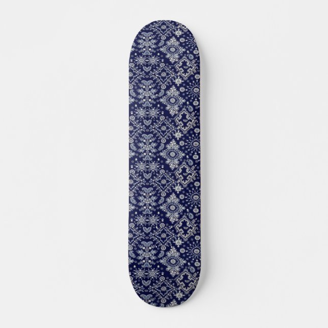 Blaues Bandana-Skateboard Skateboard (Vorne)