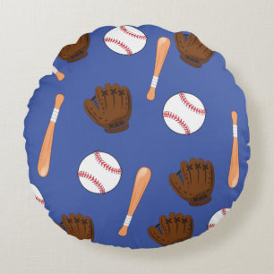 Blaues Baseball-Sportthema Kissen