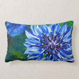 Blaues Batchelor Knopf-Kissen Lendenkissen