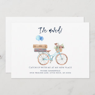 Blaues Bike-Bike: Ankündigung über Bewegung in Was