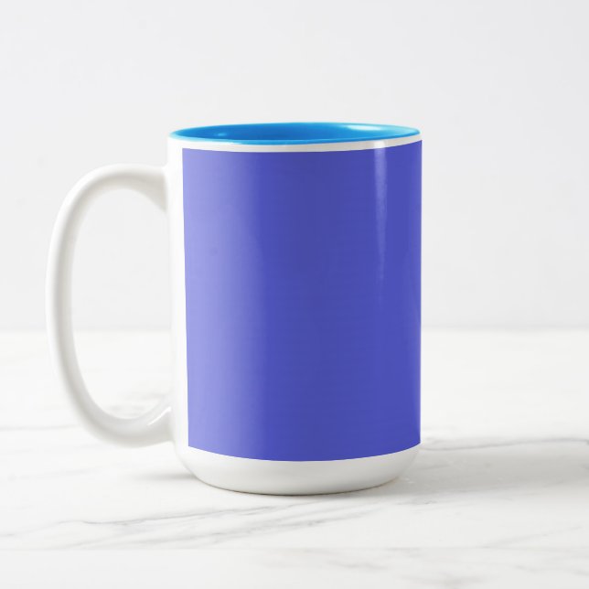 blaues Bild Zweifarbige Tasse (Links)