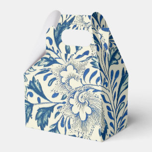Blaues Blumenmuster Antikes asiatisches Design Geschenkschachtel