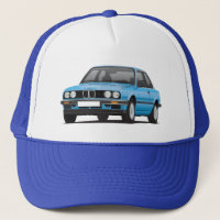 Blaues BMW 3 Reihe (E30)