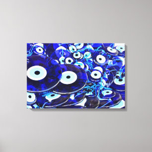 Blaues Böse Augapfel Leinwanddruck