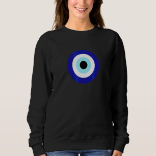 Blaues Böse Auge Antikes Heiliges Hamsa Spirituell Sweatshirt