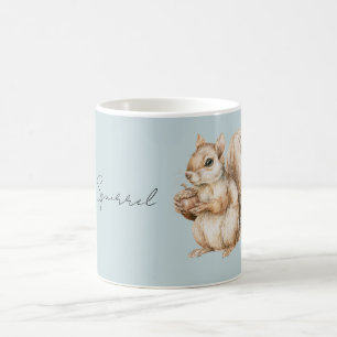 Blaues Braunhörnchen Kaffeetasse