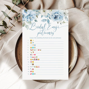 Blaues Brautparty Emoji-Picknick