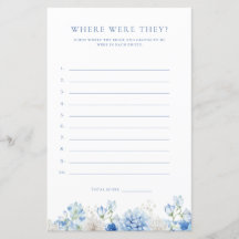 Blaues Brautparty mit Blumenbögen, wo sie waren