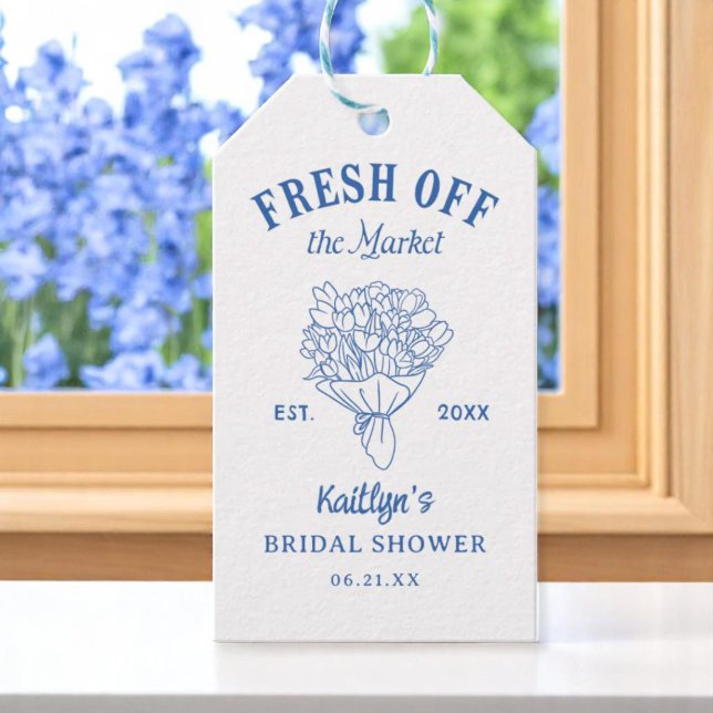 Blaues Brautparty vom Markt Geschenkanhänger (Von Creator hochgeladen)