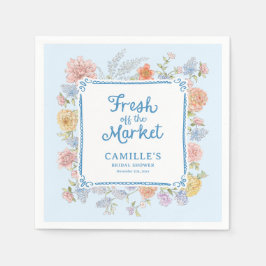 Blaues Brautparty vom Markt Serviette