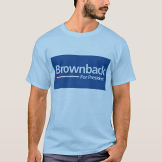 Blaues Brownback für Präsidenten Shirt