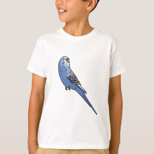 Blaues Budgie T-Shirt