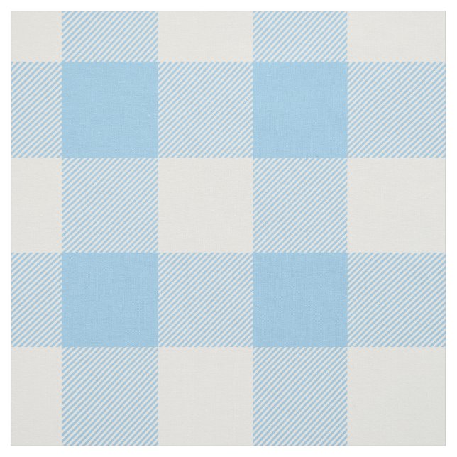 Blaues Büffel-Karo-Muster Stoff (Muster)