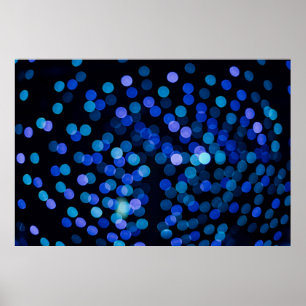 Blaues Bukh-Licht Poster