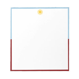 Blaues Burgunder-Sonnenstrahl-Notizbuch Notizblock