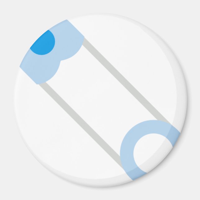 Blaues Button Magnet (Vorne)