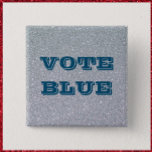 Blaues Button wählen (Schaltfläche "Klammern")<br><div class="desc">Zeigen Sie mit diesem patriotischen Lapel-Button/Button Ihre Unterstützung für das Demokratische Ticket.</div>