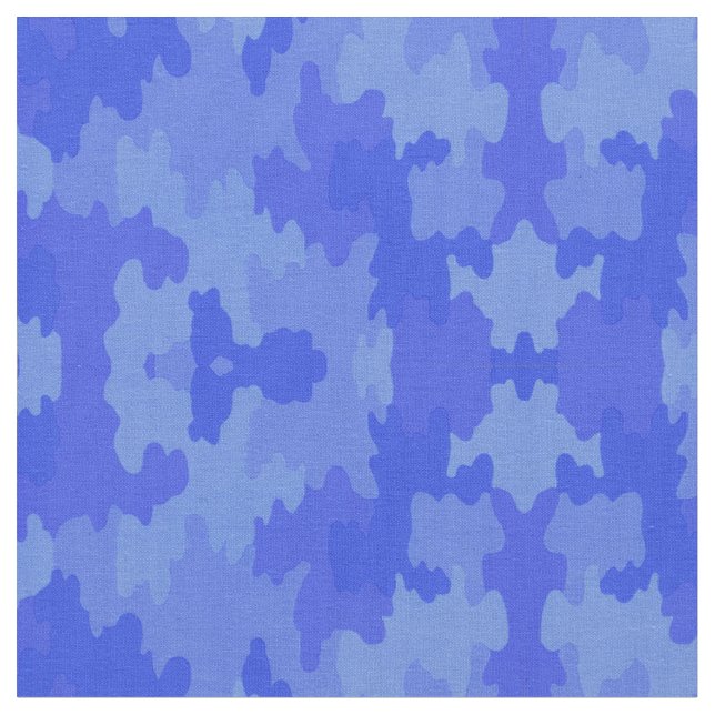 Blaues Camouflage-Muster Stoff (Nahaufnahme)