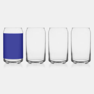 Blaues Can-Glas-Set Moderne Minimal-Chic Dosenglas