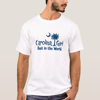Blaues Carolina-Mädchen am besten in der Welt T-Shirt