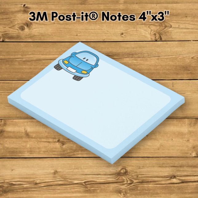 Blaues Cartoon Post-it Klebezettel (Von Creator hochgeladen)