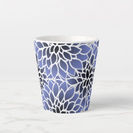 Blaues Dahlia-Muster Milchtasse