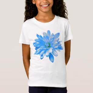 Blaues Daisy, Retro-Foto T-Shirt