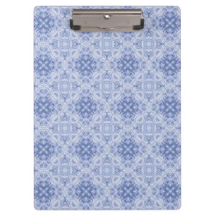 Blaues Damast-Design-Clipbrett Klemmbrett