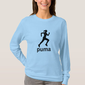 Blaues Damen-T-Shirt im athletischen Stil T-Shirt