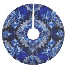 Blaues dekoratives Holiday Tree Skirt