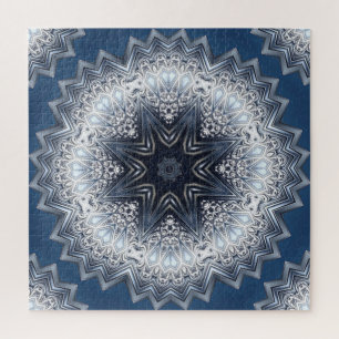 Blaues Dekoratives Puzzle