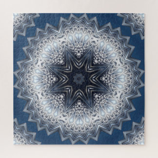 Blaues Dekoratives Puzzle