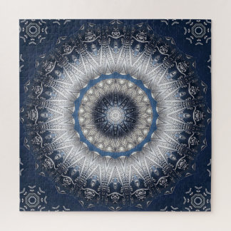 Blaues Dekoratives Puzzle