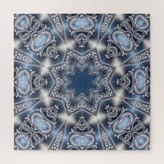 Blaues Dekoratives Puzzle